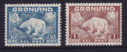 Dänemark Grönland 1938 Freimarken Eisbären Mi.-Nr. 6-7 Postfrisch ** - Otros & Sin Clasificación