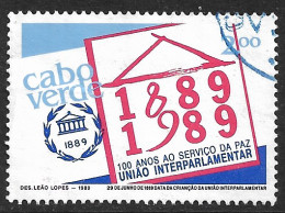 Cabo Verde – 1989 Interparliamentary Union 2$00 Used Stamp - Cape Verde