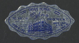 MEXICO - CULIACAN - Hotel SYLVIA Luggage Label - 9 X 5 Cm (see Sales Conditions) - Etiquetas De Hotel