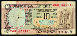 A10  INDIA   BILLETS DU MONDE   BANKNOTES  10 RUPEES 1990 - India