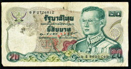 A10  THAILANDE   BILLETS DU MONDE   BANKNOTES  20 BAHT 1981 - Tailandia