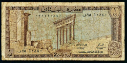 A10  LIBAN   BILLETS DU MONDE   BANKNOTES  1 LIVRE 1972 - Liban