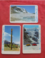 Lot Of 3 Cards.  Columbia Icefields.  & Jasper.   Canada      Ref 6358 - Non Classés