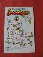 Map Greetings - Louisiana >       Ref 6358 - Other & Unclassified