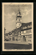 AK Langensalza I. Th., Kornmarkt Mit Gasthof Zum Löwen Und Marktkirche  - Bad Langensalza