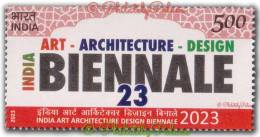 India 2023 India Art, Architecture, Design, Biennale, Arts, 1v Stamp MNH (**) Inde Indien - Unused Stamps