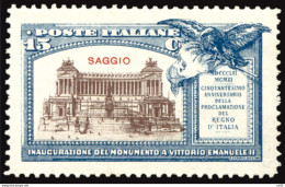 Monumento A Vitt. Emanuele II SAGGIO - Mint/hinged