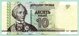 Moldova Moldova  10 Bancnote 2012 Din Transnistria 10 Rublu Din Toate Cele Trei Emisiuni UNC - Moldavie
