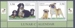 2018. Tajikistan, Lunar Calendar, The Year Of Dog, 2v Perforated, Mint/** - Tadjikistan