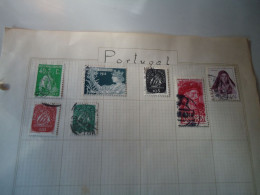 PORTUGAL 7  STAMPS OLD ON  PAPERS - Otros & Sin Clasificación