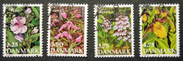 Denmark  1990 Blumen / Flowers  MiNr. 981-984  ( Lot K 687) - Gebraucht