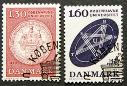 Denmark 1979 500th Ann.of Kobenhavn University  MiNr.677-78  (O). (lot K 689 ) - Gebraucht