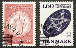 Denmark 1979 500th Ann.of Kobenhavn University  MiNr.677-78  (O). (lot K 692 ) - Used Stamps