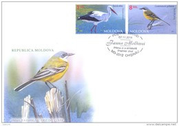 2014. Moldova, Fauna Of Moldova, Birds,  FDC With Stamps, Mint** - Moldova