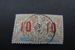 DAHOMEY N°40Aa. CHIFFRES ESPACES TENANT A UN NORMAL Oblit. TTB COTE 210 EUROS  VOIR SCANS - Used Stamps