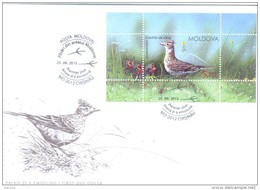 2015. Moldova, Birds Of Moldova, FDC With S/s, Mint/** - Moldawien (Moldau)