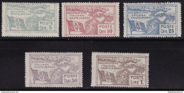 1923 CASTELROSSO , Occupazione Italiana , Carta Dell'Isola - N° 10/14  Serie Di - Castelrosso