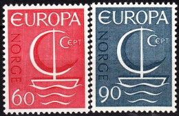 NORWAY 1966 EUROPA. Complete Set, MNH - 1966