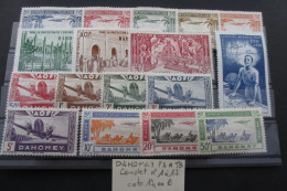 DAHOMEY POSTE AERIENNE N°1 à 17 NEUF* TB COTE 19 EUROS  VOIR SCANS - Unused Stamps