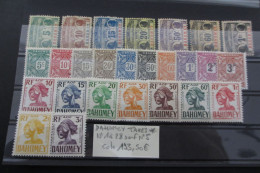 DAHOMEY TAXES N°1 à 28 NEUF*  SAUF N°5 COTE 193,50 EUROS  VOIR SCANS - Unused Stamps