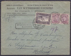 L. "Graines Et Plantes De Pommes De Terre Van Wynsberghe-Vermeire" En Exprès Affr. N°145+2x140 Càd "HERSEEUW 1/ 11 IV 19 - 1915-1920 Albert I.
