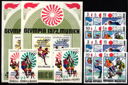 Malediven Lot Postfrisch Olympische Spiele #JY225 - Maldives (1965-...)