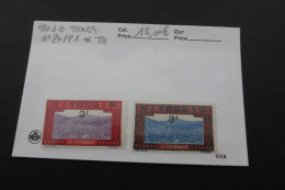 TOGO TAXES N°20/21 NEUF* TB COTE 15 EUROS  VOIR SCANS - Unused Stamps