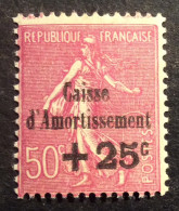 254S-1(1) Caisse D’Amortissement 254 Neuf ** Variété à  Cheval - 1927-31 Sinking Fund