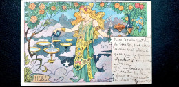 Illustrateur Lessieux ,série Mythologie.année 1901.....toute Petite Marque Bord Gauche Très Peu Visible..voir Scan - Lessieux