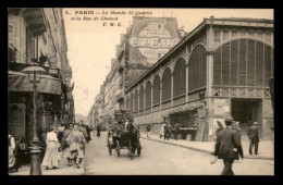 75 - PARIS 10EME - LE MARCHE ST-QUENTIN ET LA RUE DE CHABROL - Arrondissement: 10