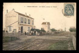 93 - LE BLANC-MESNIL - LES SABLES, AVENUE DE L'ETOILE - CAFE AU BON COIN - CARTE COLORISEE - Le Blanc-Mesnil