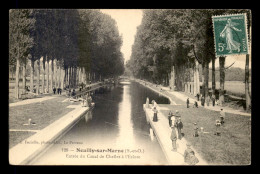 93 - NEUILLY-SUR-MARNE - ENTREE DU CANAL DE CHELLES A L'ECLUSE - PECHE A LA LIGNE - Neuilly Sur Marne