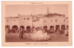 GHARDAIA - Fantasia Sur La Grande Place - Agenda P.L.M. 1930 (carte Animée) - Ghardaia