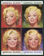 Marshall 592 Ad-block, MNH. Michel 593-596. Marilyn Monroe, Actress, 1995. - Islas Marshall