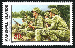 Marshall 474, MNH. Michel 495. WW II, Invasion Of Tarawa, Nov.20, 1943, 1993. - Islas Marshall