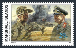 Marshall 326, MNH. Mi 444. WW II, Battle Of El Alamein 10.23.1942, 1992 - Marshall