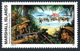 Marshall 302, MNH. Mi 404. WW II, Japanese Land On New Guinea,1942,1992. - Marshall