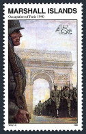 Marshall 254, MNH. Michel 307. WW II, Occupation Of Paris, June 1940, 1990. - Islas Marshall