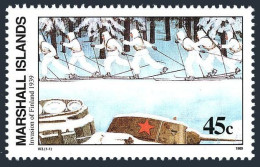 Marshall 241,MNH. Mi 244. WW II, Russian Invasion Of Finland, Nov.30,1939, 1989. - Islas Marshall