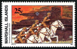 Marshall 239, MNH. Mi 244. WW II, Invasion Of Poland 09.01.1939. Cavalry - Marshallinseln