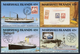 Marshall 226-229a, MNH. Michel 226-235. PHILEXFRANCE-1989. Ships. Stamps. - Islas Marshall