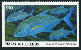 Marshall 184,MNH.Michel 208. Marine Life 1989.Blue Jack. - Marshall