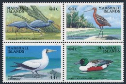 Marshall 164-167a, MNH. Michel 146-149. Marine Birds 1988. Heron, Godwit, Booby, - Marshallinseln