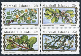 Marshall 91-94a Block, MNH. Michel 67-70. Medicinal Plants, 1985. - Marshall