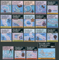 Marshall 35-49A,107-109,MNH.Mi 5/45,71/119. Map,Navigational Instruments,1984-87 - Marshall