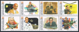 Micronesia 210 Ah Block,MNH.Michel 406-413. Pioneers Of Flight,1995.R,Goddard, - Micronesia
