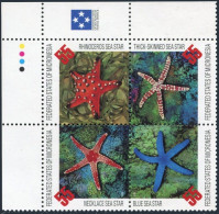 Micronesia 240 Ad Block,MNH.Michel 490-493. Sea Stars,1996. - Micronesia