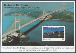 Micronesia 256,MNH.Michel 548 Bl.21. Reversion Of Hong Kong To China,1997.Bridge - Micronesia