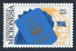 Micronesia 53, MNH. Michel 67. First Passport, 1986. Globe. - Micronesia