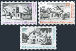 Micronesia 24,C13-C14,MNH.Michel 37-39. Christmas 1985.Churches. - Micronésie